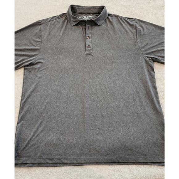 Haus Of Grey Polo Shirt Mens XL Matte Gray Performance Casual Outdoor - Picture 1 of 9